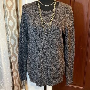 LL Bean Women’s Knitted Jacket Solid Gray Color Size L